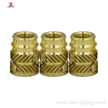 Fastener M4-M20knurled threaded insert brass nut